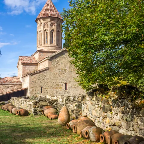 Alaverdi Cathedral with Qvevri, Georgia